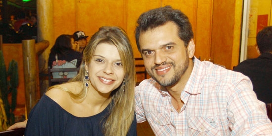 Gente boa! Casal Mayra Sales e Bruno Borges se deliciou com pratos mexicanos na semana passada 